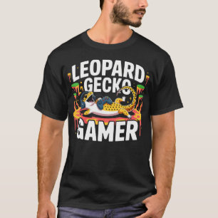 Camiseta Jogos de Vídeo Lindos Lagarto Réptil Lagartixa-Leo