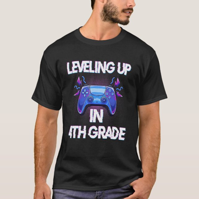 Camiseta Jogos de vídeo para estudantes nivelando em quarto (Frente)