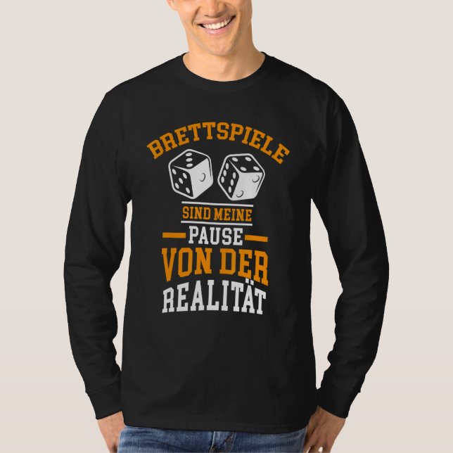 Camiseta Jogos do conselho Jogando à Noite (Frente)