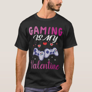 Camiseta Jogos É Meu Dia Dos Namorados Videospiel Cont T-Sh