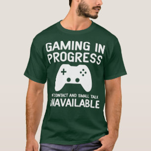 Camiseta Jogos em Curso Engraçado Jogador T para homens e