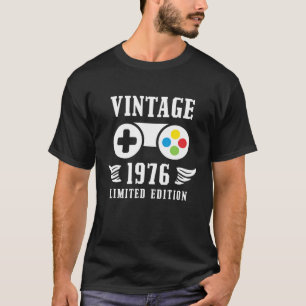 Camiseta Jogos Engraçados De 45 Anos Vintage 1976 Gamer 45T