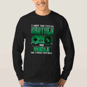 Camiseta Jogos Engraçados Para Meninos, Irmão Son Vídeo Gam