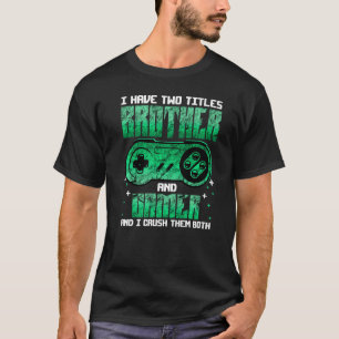 Camiseta Jogos Engraçados Para Meninos, Irmão Son Vídeo Gam