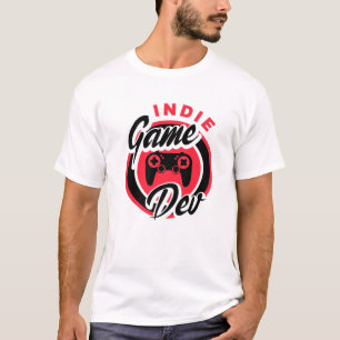 Camiseta Jogos Indie Dev Vídeo Jogador de Jogos Nerd Jogado
