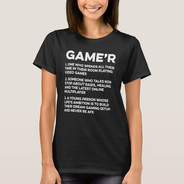 Camiseta Jogos Jogadores de Jogos Jogadores de Jogo de Defi (Frente)