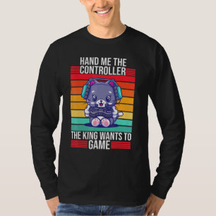 Camiseta Jogos Me Entreguem O Gamer Do Console Do Rei Do Co