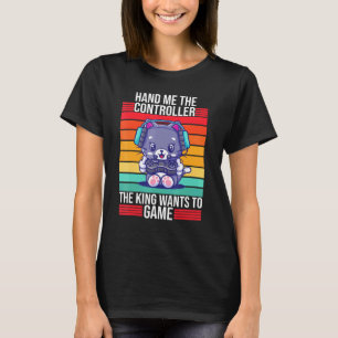 Camiseta Jogos Me Entreguem O Gamer Do Console Do Rei Do Co