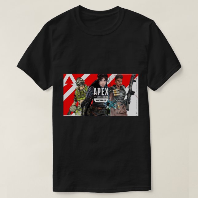 Camiseta Jogos Móveis de Legendas Apex (Frente do Design)
