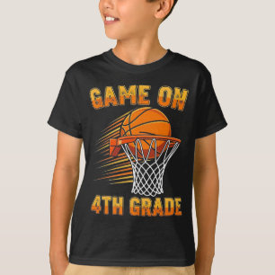 Camiseta Jogos no 4º ano do Basquete no 1º dia da escola