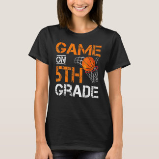 Camiseta Jogos No Quinto Ano De Basquete No Primeiro Dia Da