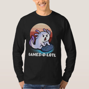 Camiseta Jogos para Jogos Lotl Jogos Lizard Fish Axolotl
