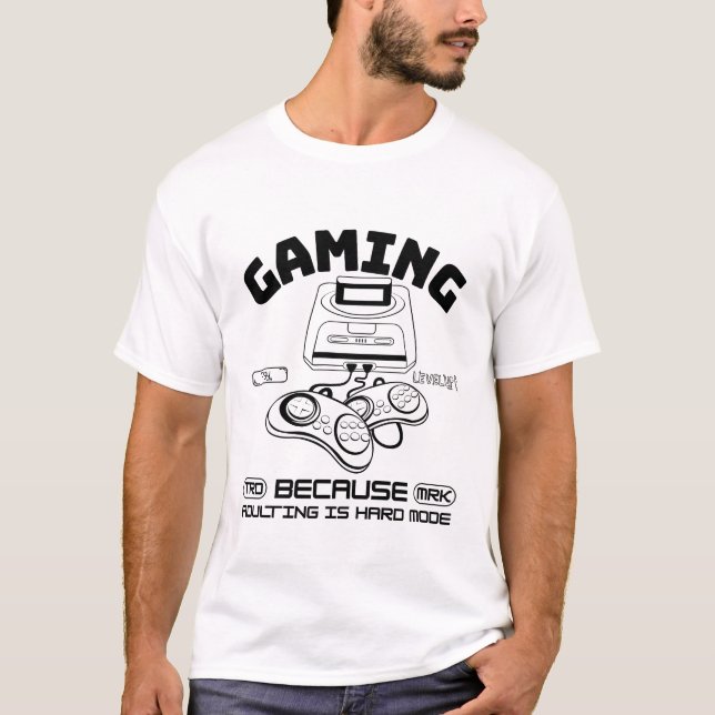 Camiseta Jogos porque adulterar é o modo de duro (Frente)