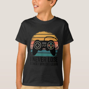 Camiseta Jogos Retrô Eu Nunca Perco - Ou Eu Vencerei Ou Apr