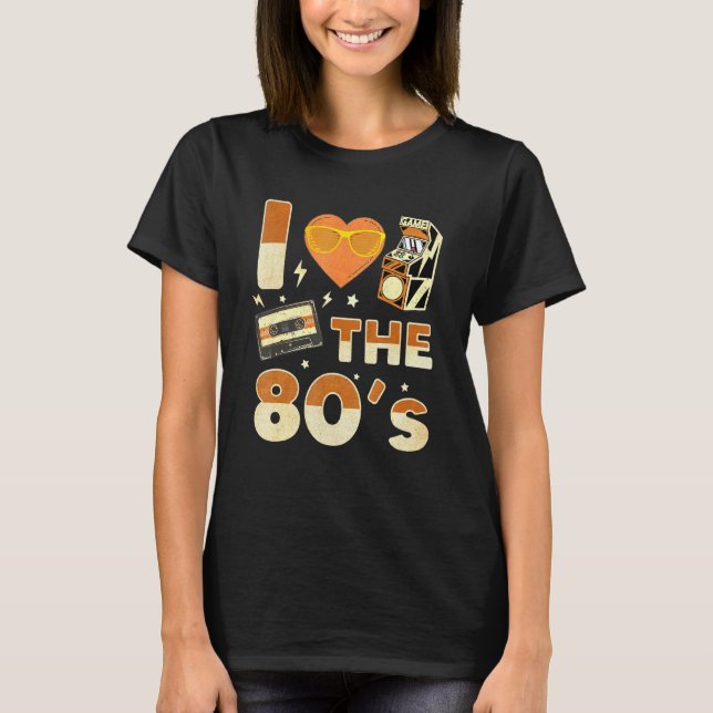 Camiseta Jogos Retro Vintage dos anos 80 (Frente)