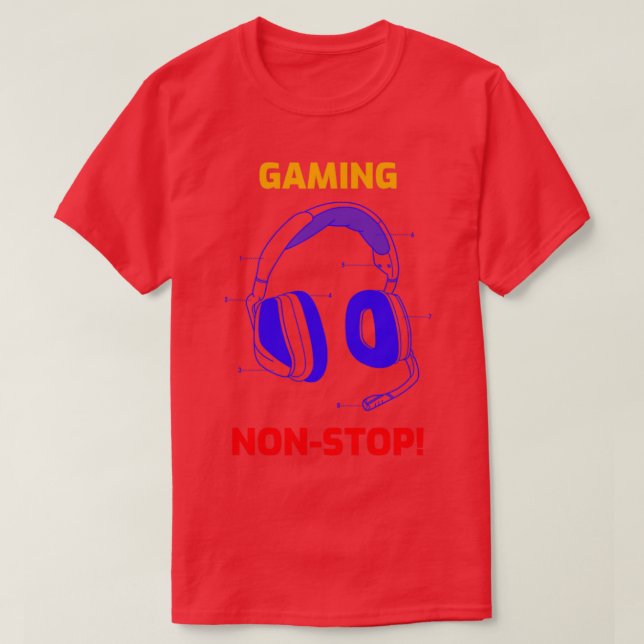 Camiseta Jogos sem Parar (Frente do Design)