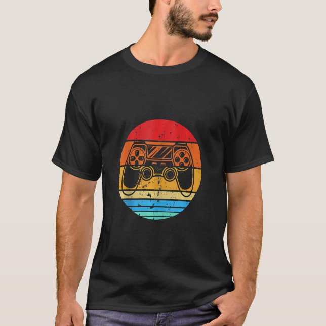 Camiseta Jogos Vintage Para Meninos Adolescente Retro Vídeo (Frente)