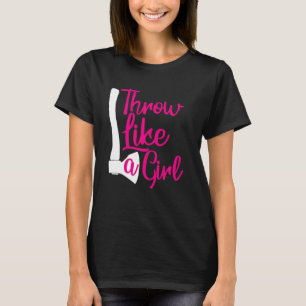Camiseta Jogue Como Uma Garota Mulher Engraçada Ax Jogando