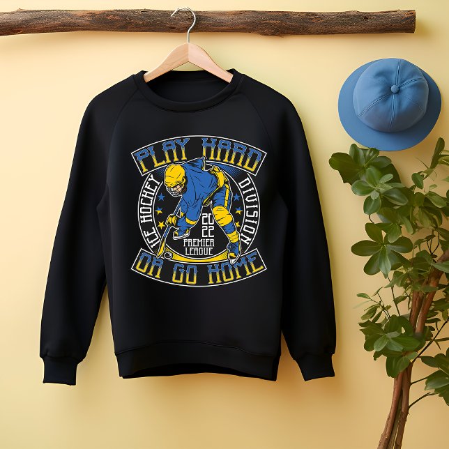 Camiseta Jogue Duro de hóquei ou vá para casa (Criador carregado)