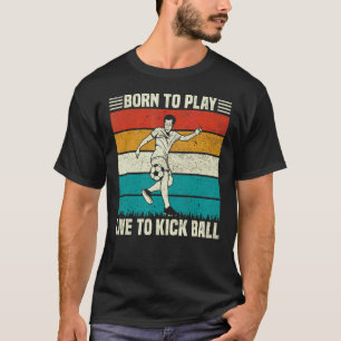 Camiseta Jogue E Viva Para Chutar Jogador De Futebol De Bol
