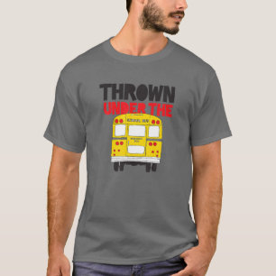 Camiseta Jogue embaixo do Design de Ônibus amarelo do ôni