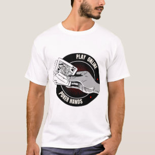 Camiseta Jogue Mãos de Poker Online – Escolha do J