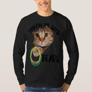 Camiseta Jogue-Me Algumas Miçangas Engraçadas Mardi Gras Fo
