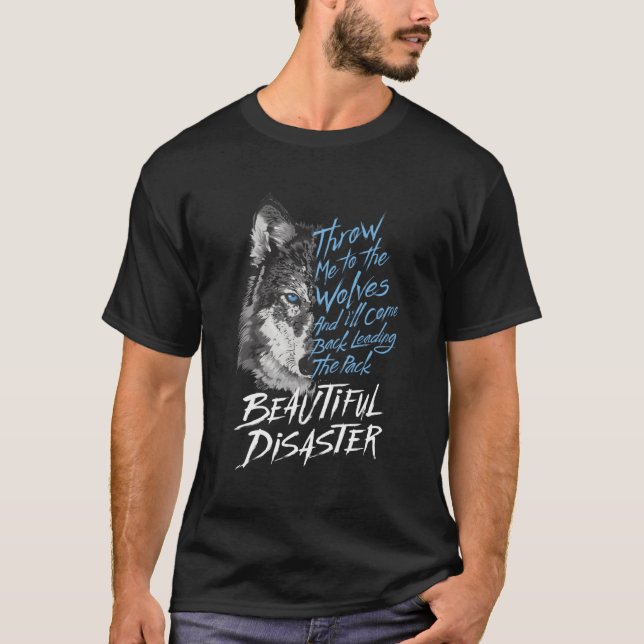 Camiseta Jogue-Me-Aos-Lobos-E-Eu-Voltarei. (Frente)