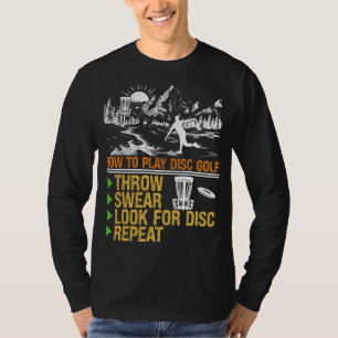 Camiseta Jogue O Swear Procura A Repetição De Disco Golf De