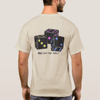 Camiseta Jogue os dados - duas imagens