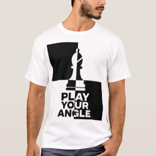 Camiseta Jogue Seu Ângulo Xadrez Bispo