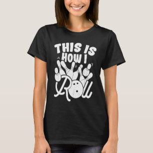 Camiseta Jogue Um Jogo De Greve Pinos Jogando Boliche De Bo