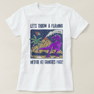 Camiseta Jogue um meteoro no linfoma de Hodgkin Engraçado
