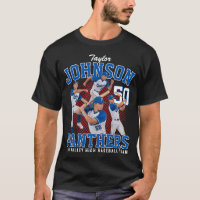Jogueador de Beisebol Foto Personalizada Bota Retr
