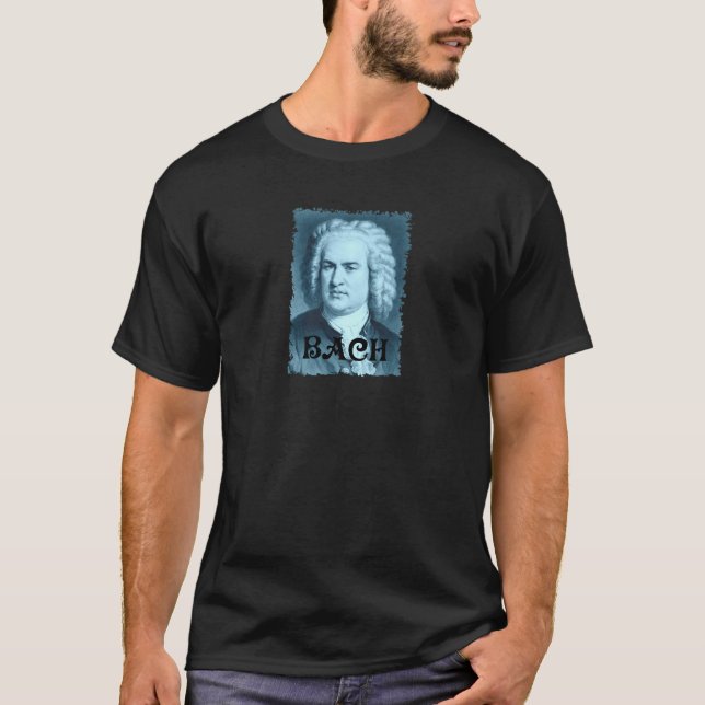 Camiseta Johann Sebastian Bach - 1 - Retrato - Camisa-T GRZ (Frente)