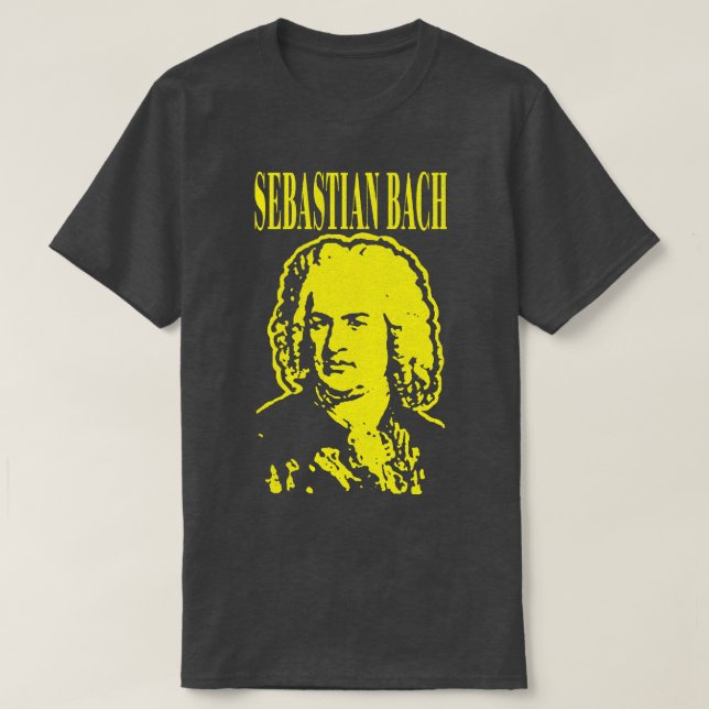 Camiseta Johann Sebastian Bach Classical Grunge (Frente do Design)