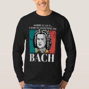Camiseta Johann Sebastian Bach Composer Para Clássicas