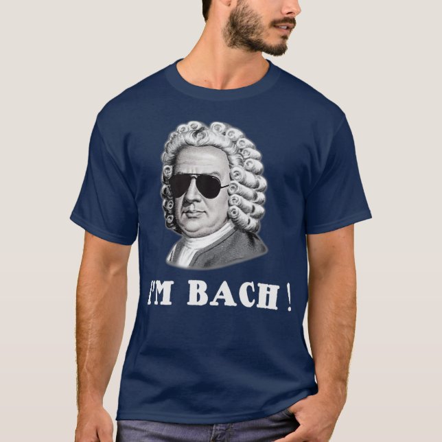 Camiseta Johann Sebastian Bach IM BACH Funny (Frente)