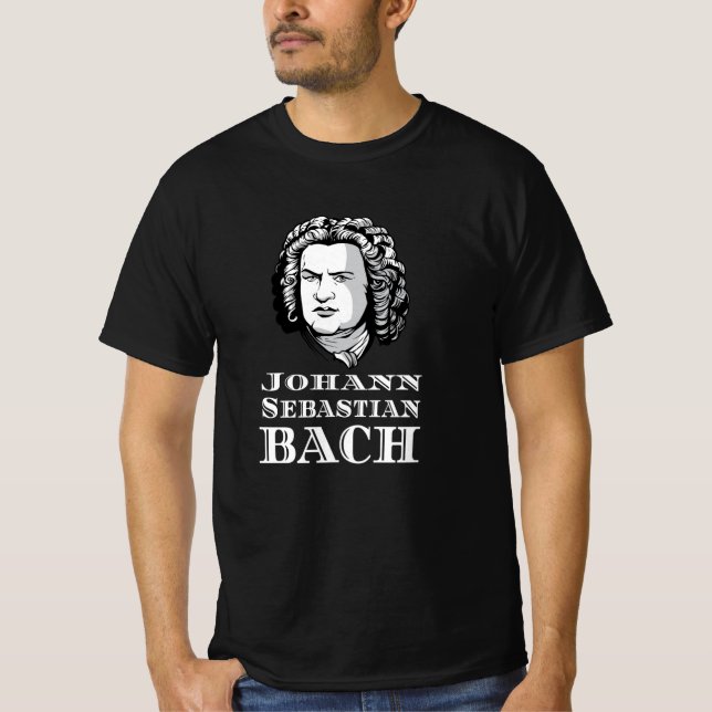 Camiseta Johann Sebastian Bach Portrait (Frente)