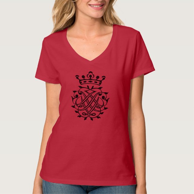 Camiseta Johann Sebastian Bach Seal Crest Monograma Insigni (Frente)