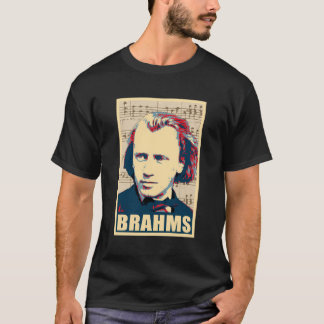 Camiseta Johannes Brahms - Notas Musicais