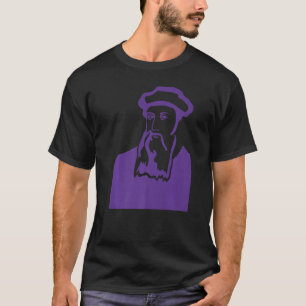 Camiseta Johannes Gutenberg Imprimindo Livro Lendo Antes