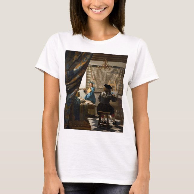 Camiseta Johannes Vermeer - A Alegoria da Pintura (Frente)