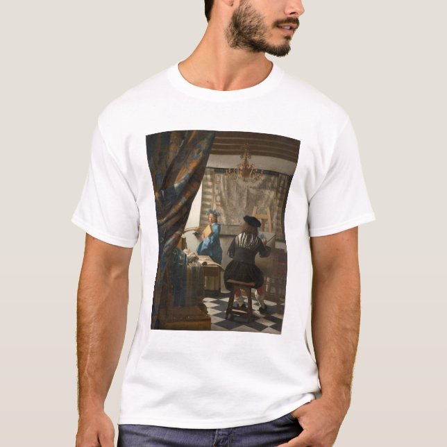 Camiseta Johannes Vermeer, A Arte Da Pintura (Frente)