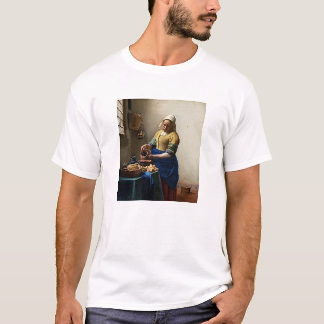 Camiseta Johannes Vermeer - A Milkmaid (Frente)