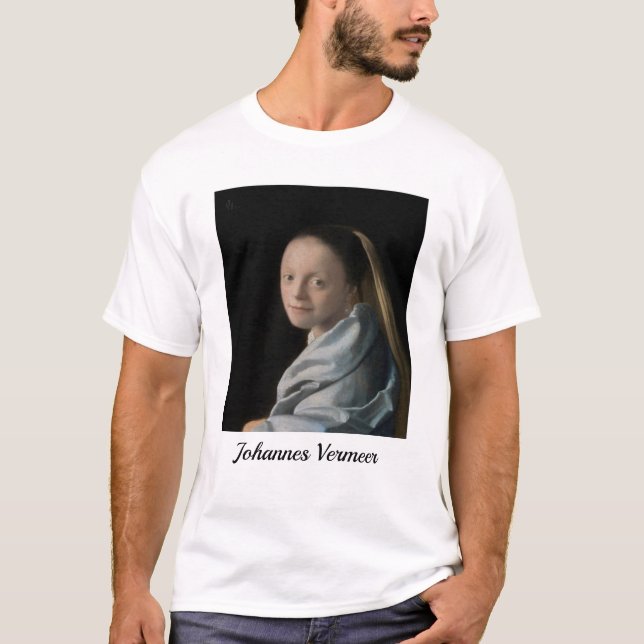 Camiseta Johannes Vermeer - Estudo de uma Jovem Mulher (Frente)