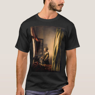 Camiseta Johannes Vermeer Girl Lendo Uma Carta Em Aberto