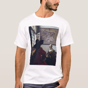 Camiseta Johannes Vermeer, Oficial E Garota Rindo