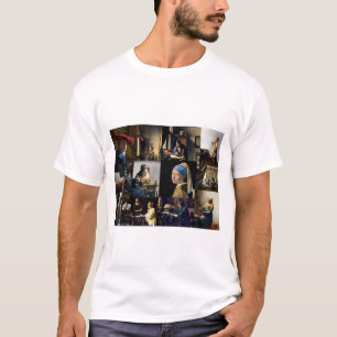Camiseta Johannes Vermeer - Patchwork de obras-primas