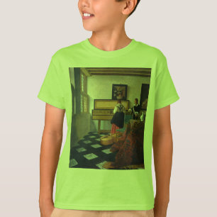 Camiseta Johannes Vermeer's The Music Lesson (cerca de 1663